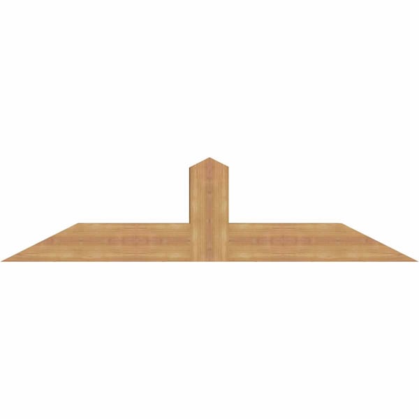 Ekena Millwork Portland Smooth Timber Gable Bracket, Western Red Cedar, 60"W x 15"H x 5 1/2"D x 5 1/2"F, 6/12 Pitch GBW060X15X0606POR00SWR - main